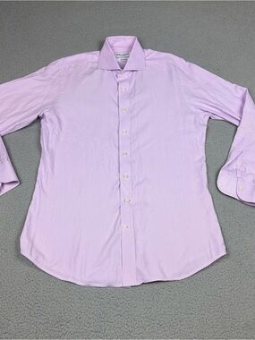 Spier & Mackay Dress Shirt Men’s 16 / 34 Extra Slim Pink with Spread Collar